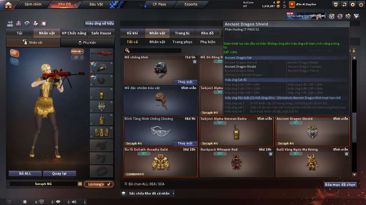shop acc cf uy tin gia re